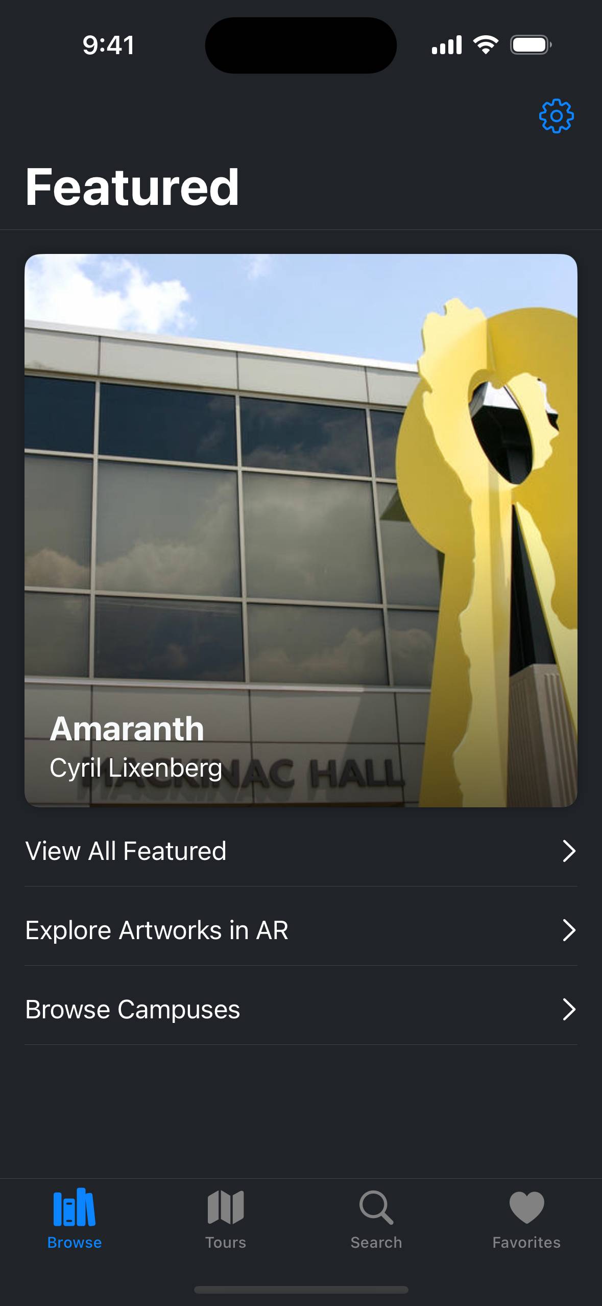 Art at GVSU app screenshot